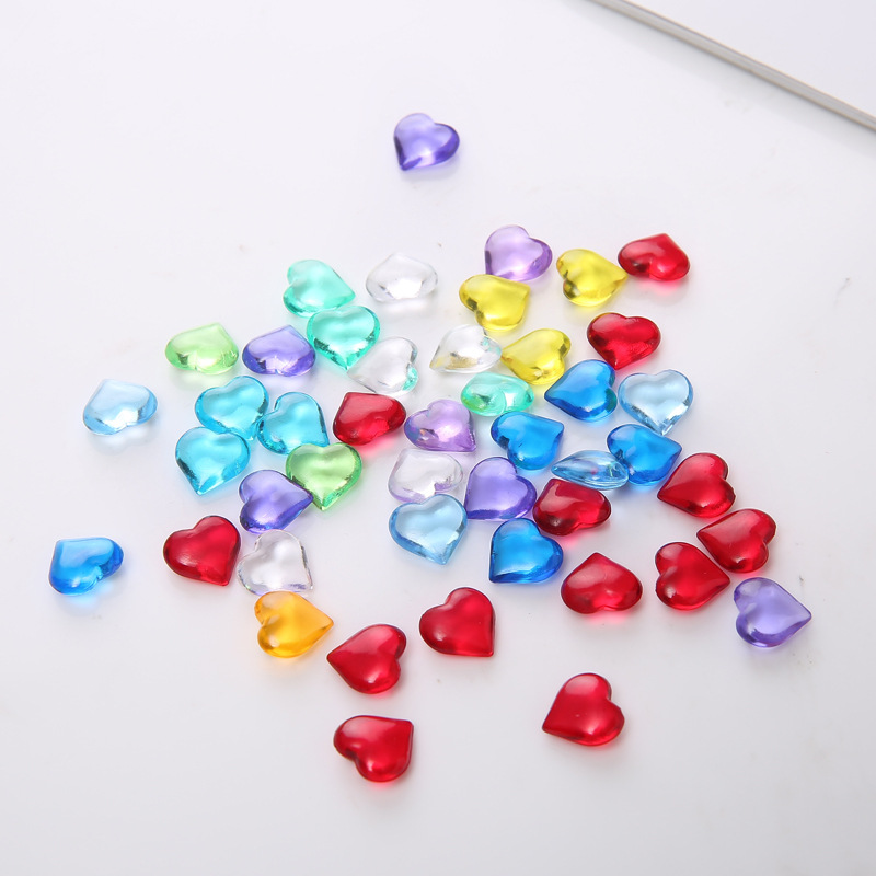 Board Game Impostor - 100PCS 10*4mm Heart Shape Acrylic Transparent