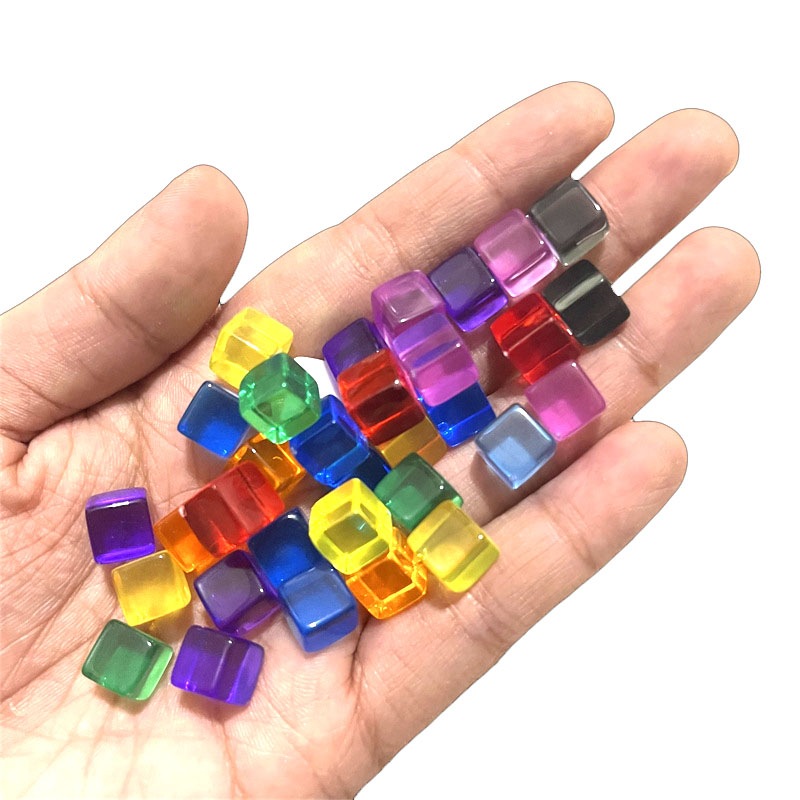 Board Game Impostor - 100pcs/set 8mm Clear Cube Dice Chess