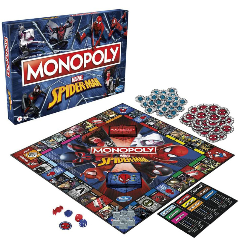 Board Game Monopoli - Marvel Spider-Man Monopoly Board Game Officially