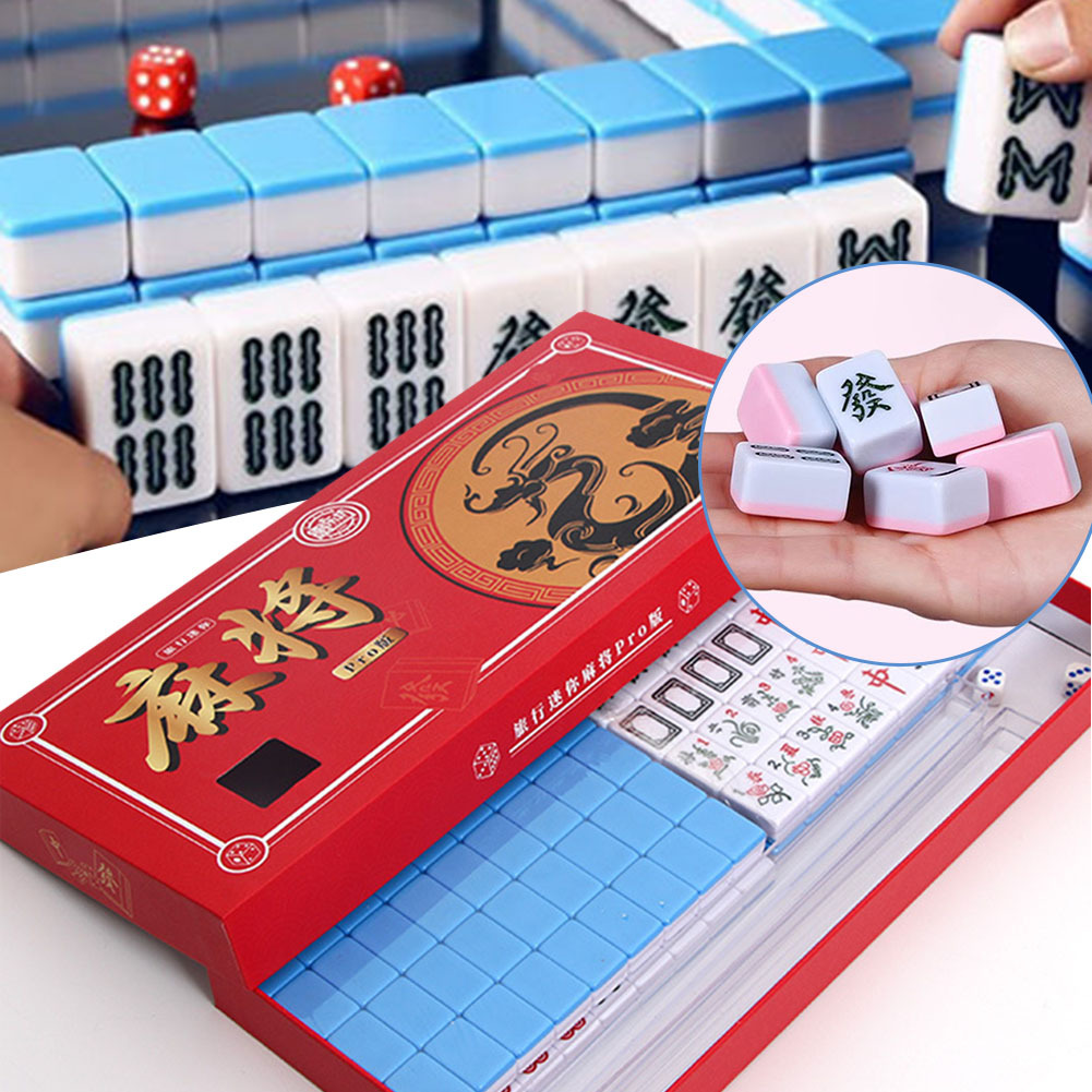 Board Game Organization - Portable Travel Mini Mahjong Set Travel