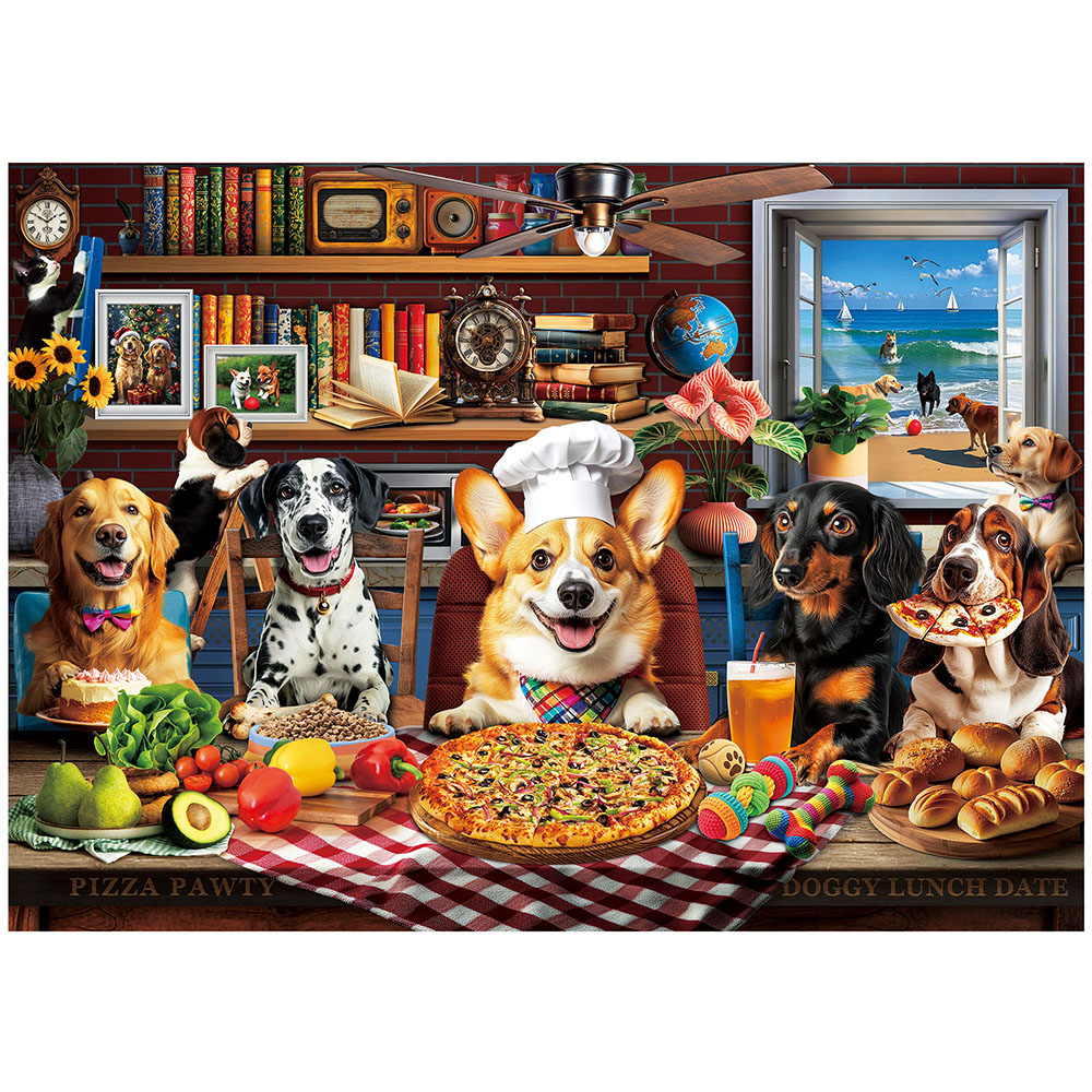 Jigsaw Puzzle Adult - Cute Chef Corgi Multi Breed Dogs