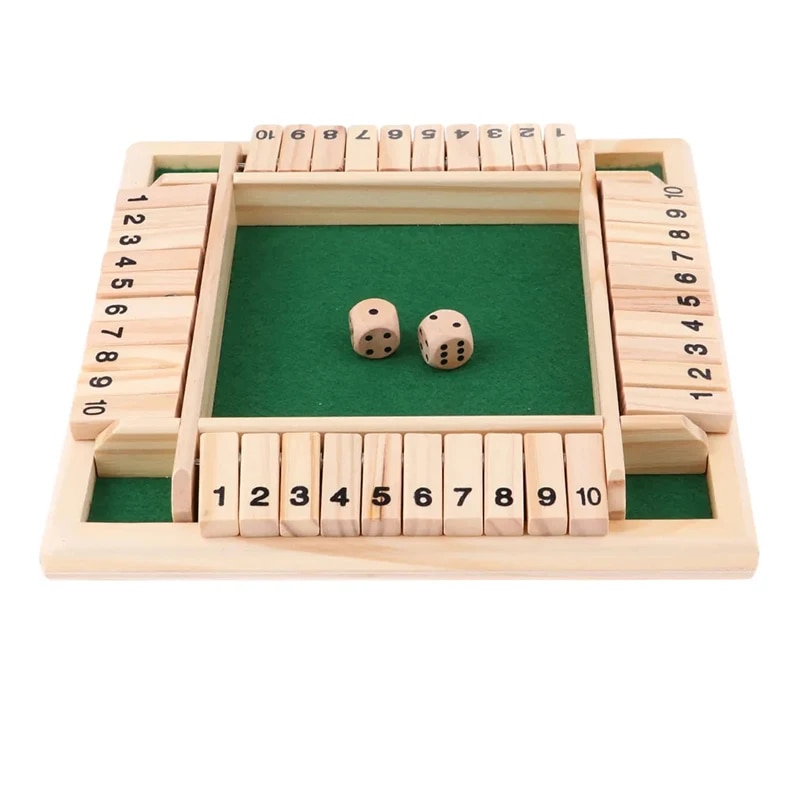 Board Game Organization - Deluxe Four Sided 10 Numbers Shut