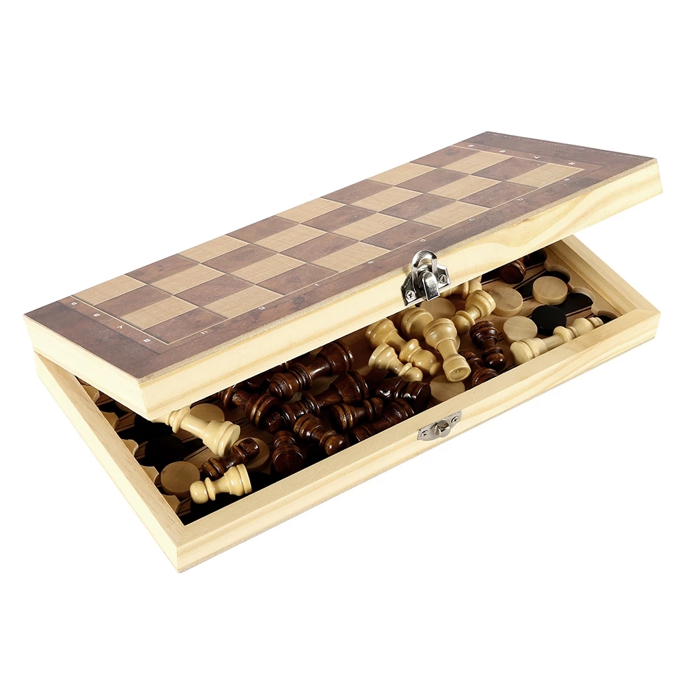 3 in 1 Chess Board, Folding Wo - Magnetic Travel Chess 评论和价格