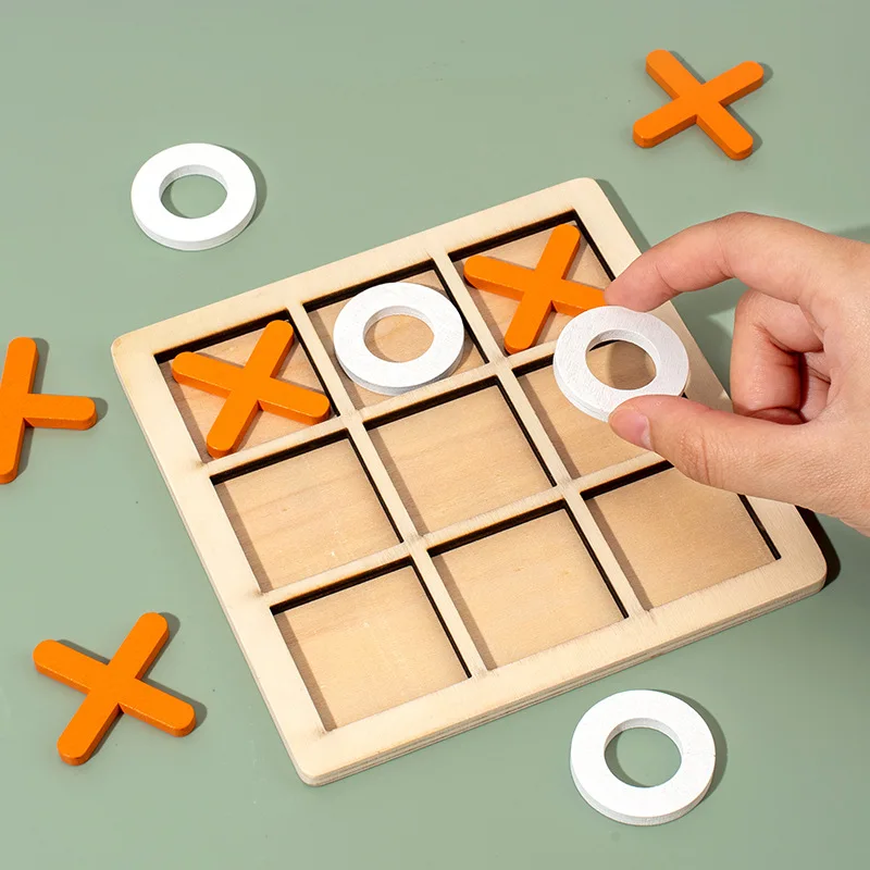 5pcs Wooden Tic Tac Toe Game D - Board Game Template 评论和价格