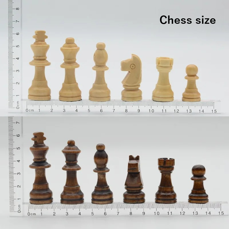 Round Solid Wood Magnetic Ches - Magnetic Travel Chess 评论和价格