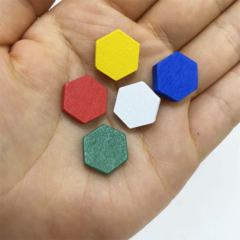 50 Pieces Wooden Hexagonal Pri - Board Game Impostor 评论和价格