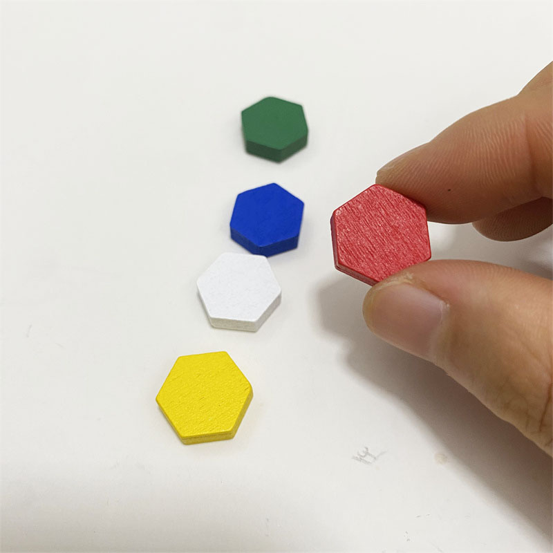 50 Pieces Wooden Hexagonal Pri - Board Game Impostor 评论和价格