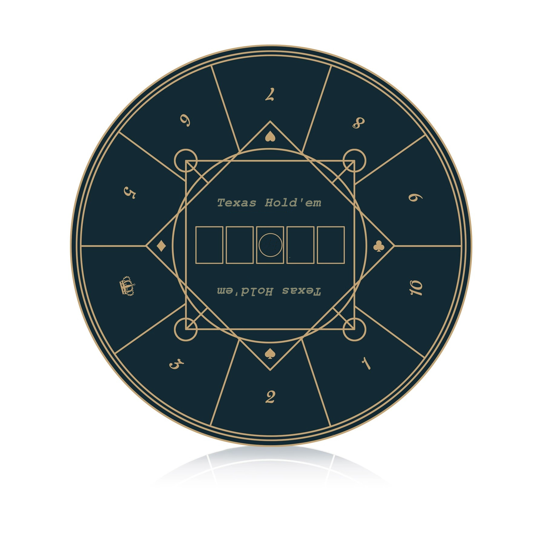 Multi-sizes Casino Texas Hold' - Board Game Mahjong 评论和价格