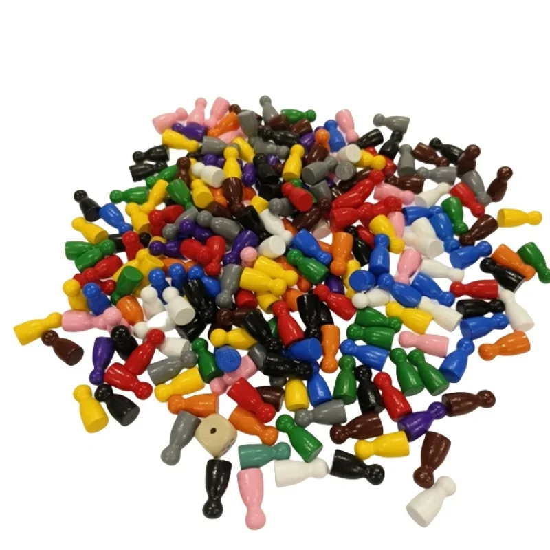 100 Pcs Colorful Wooden Chess  - Board Game Impostor 评论和价格