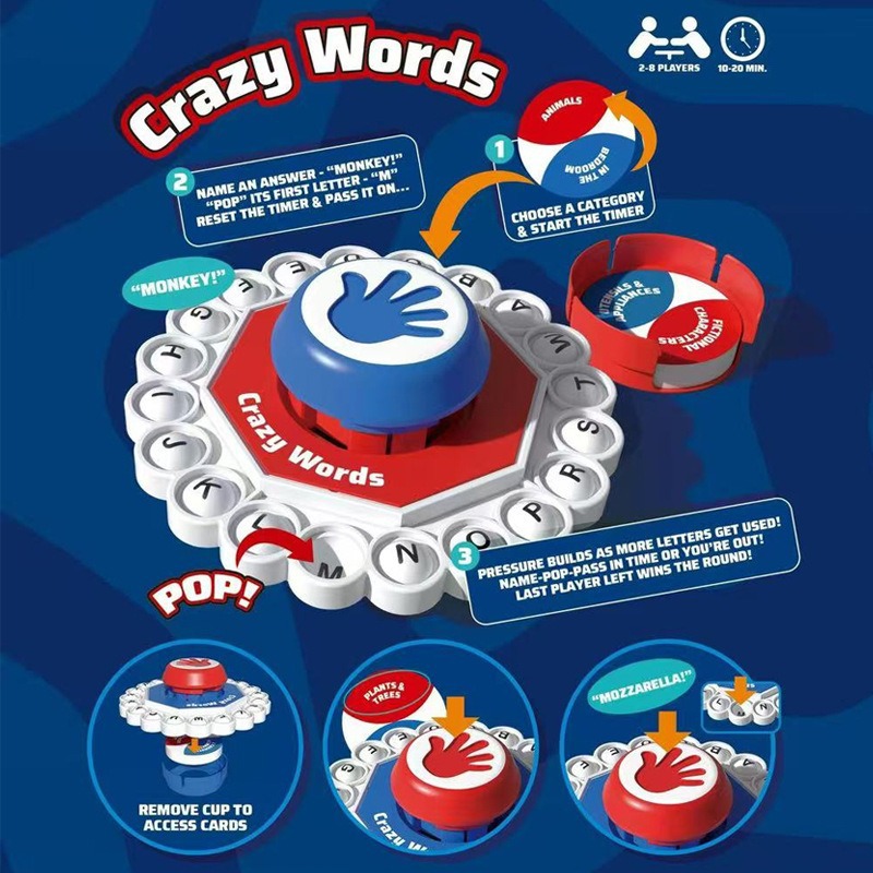 Crazy Words English Board Game - Board Game Quick 评论和价格