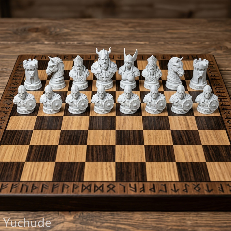 Viking Chess Pieces 3D Printed - Board Game Vikings 评论和价格
