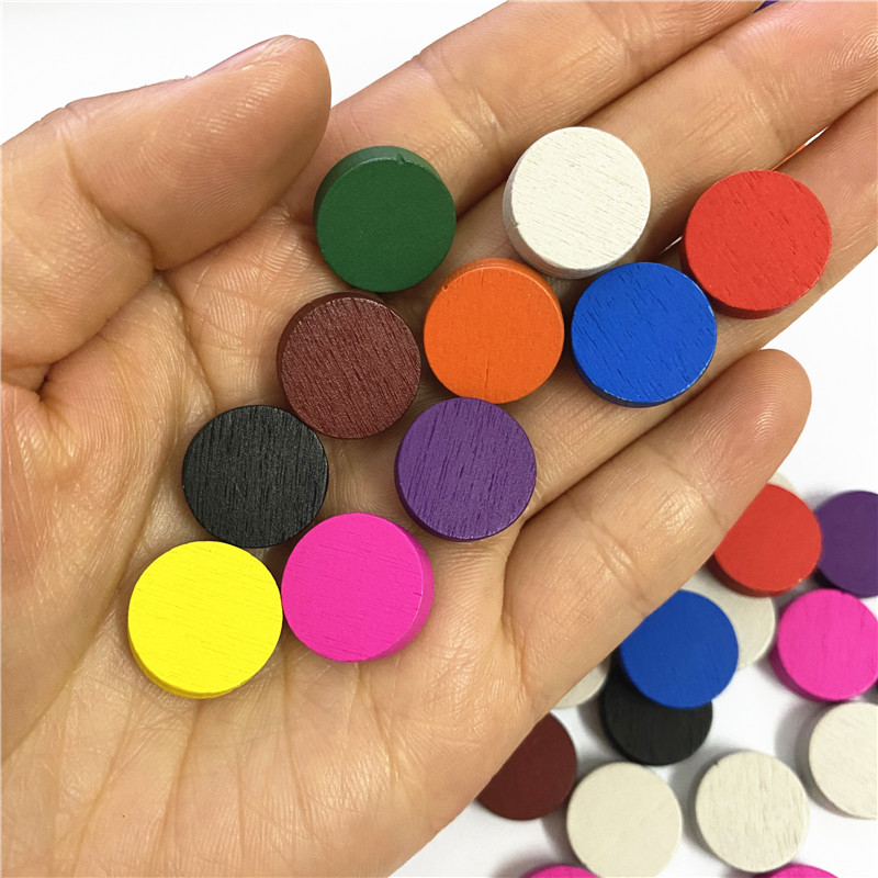 50pieces 15*5MM 11 Colors Wood - Board Game Impostor 评论和价格