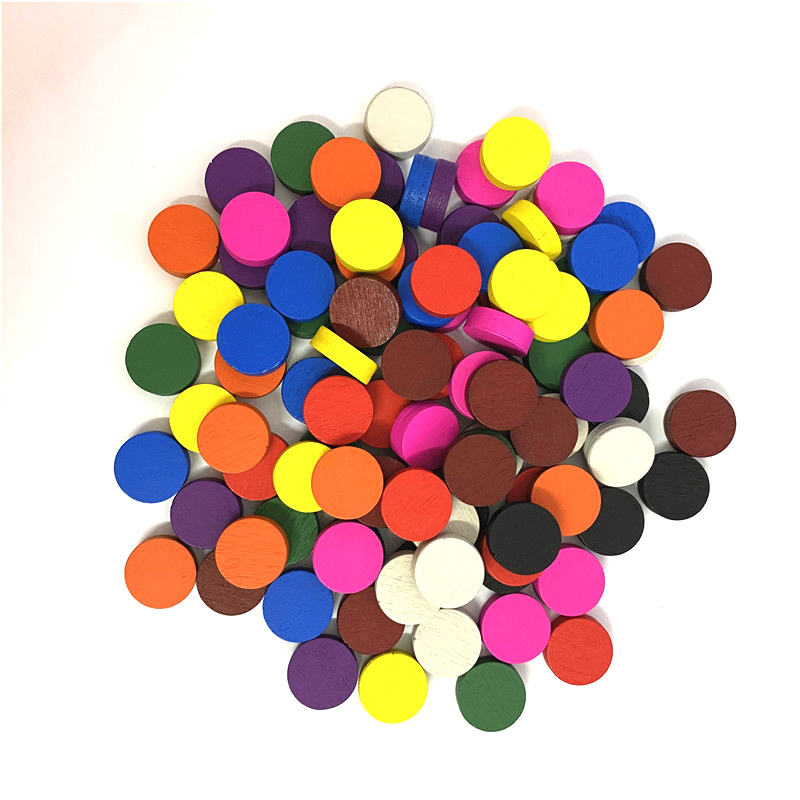 50pieces 15*5MM 11 Colors Wood - Board Game Impostor 评论和价格
