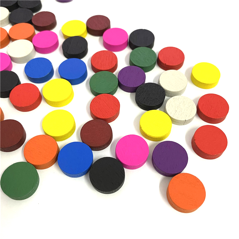 50pieces 15*5MM 11 Colors Wood - Board Game Impostor 评论和价格