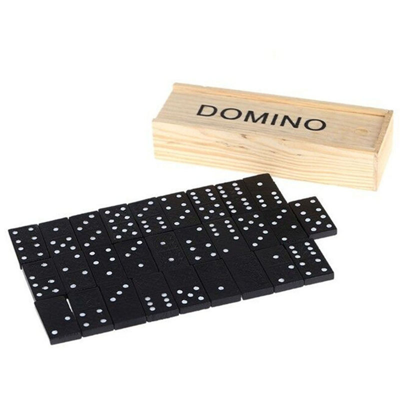 28pcs/Set Wooden Domino Board  - Board Game Monopoli 评论和价格