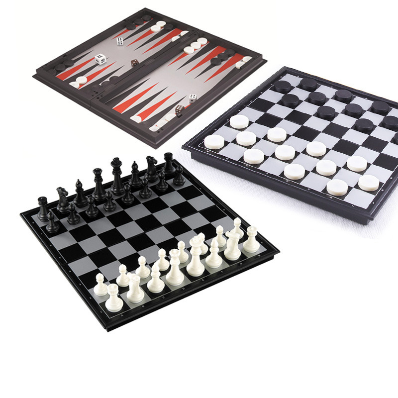 Foldable Magnetic Chess 25CM C - Magnetic Travel Chess 评论和价格