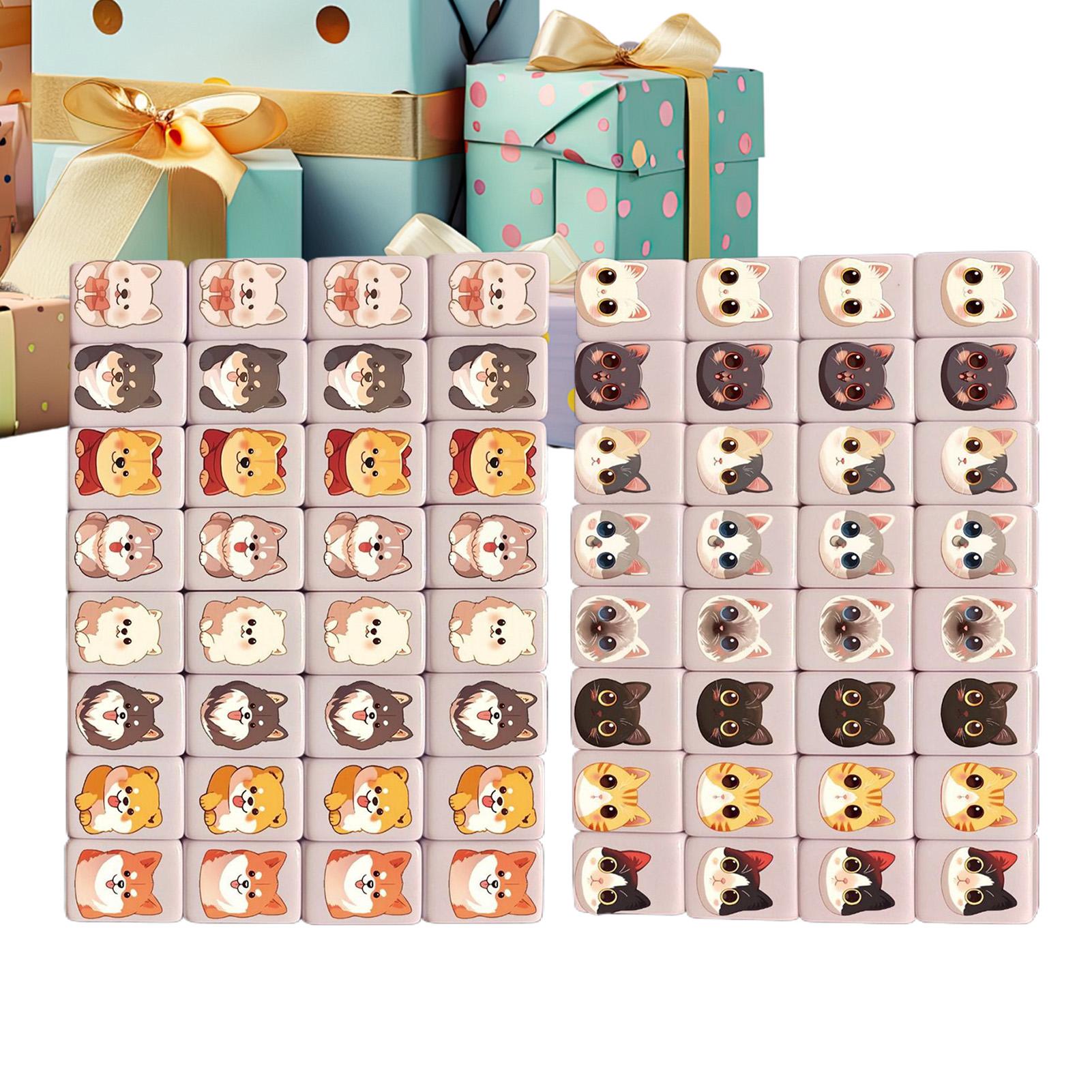 65Pcs mini Mahjong Board Games - Board Game Mahjong 评论和价格