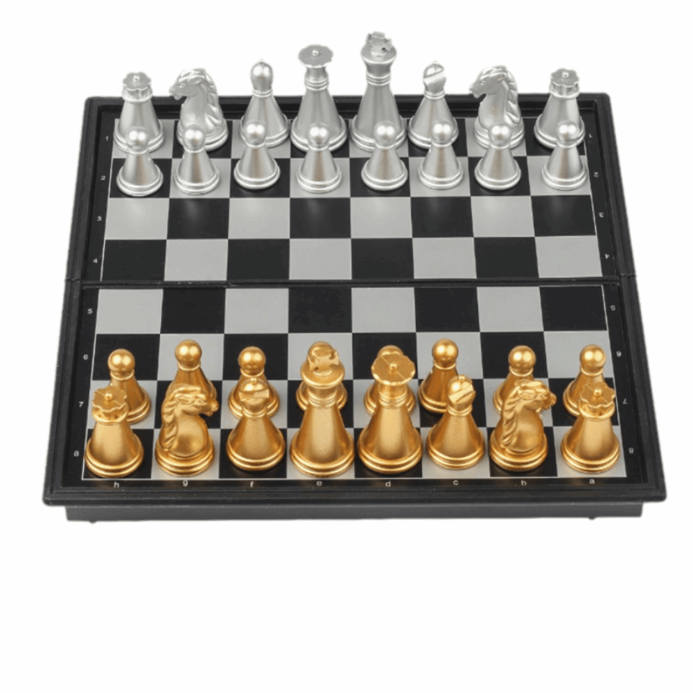Pocket Size Gold Silver Mini C - Magnetic Travel Chess 评论和价格
