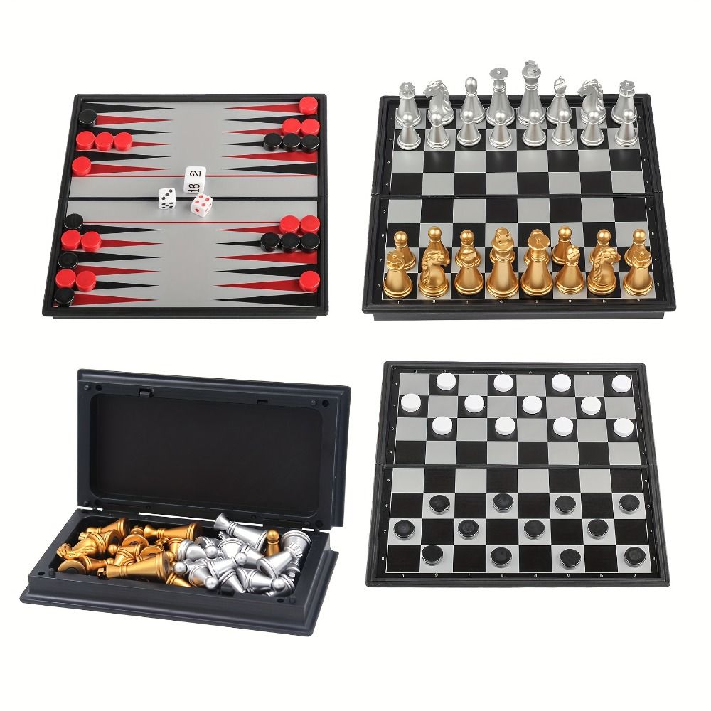 Pocket Size Gold Silver Mini C - Magnetic Travel Chess 评论和价格