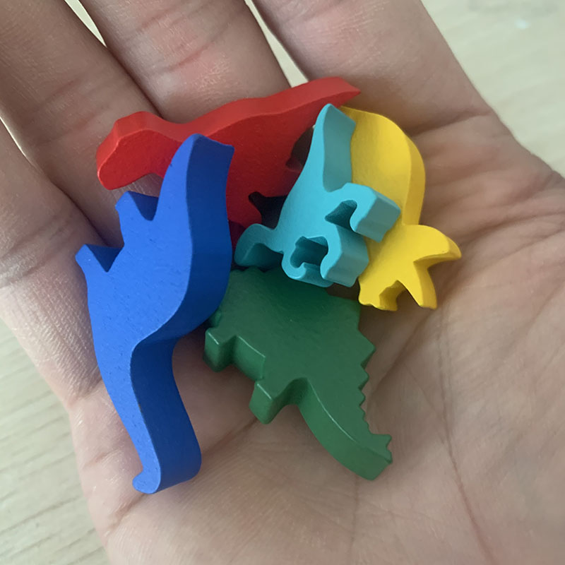 5 Pcs/set Wooden Dinosaur Boar - Chess Set Wooden 评论和价格