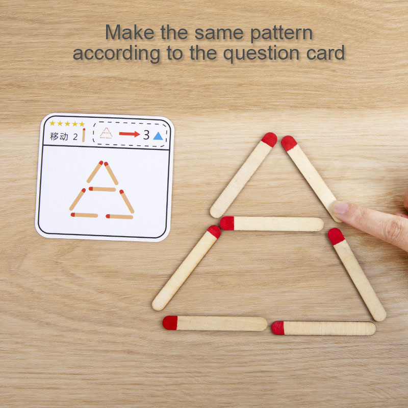 Montessori Matches Puzzles Gam - Board Game Education 评论和价格