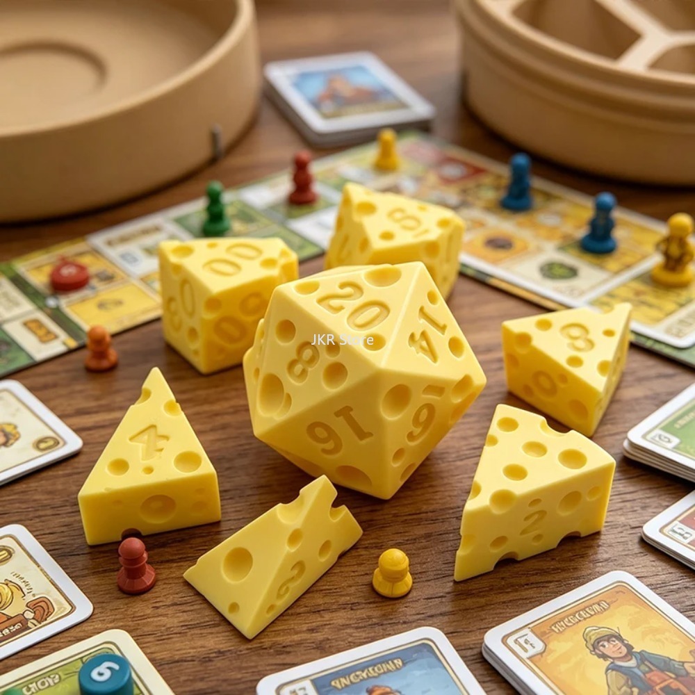 Creative Irregular Cheese Dice - Board Game Organization 评论和价格