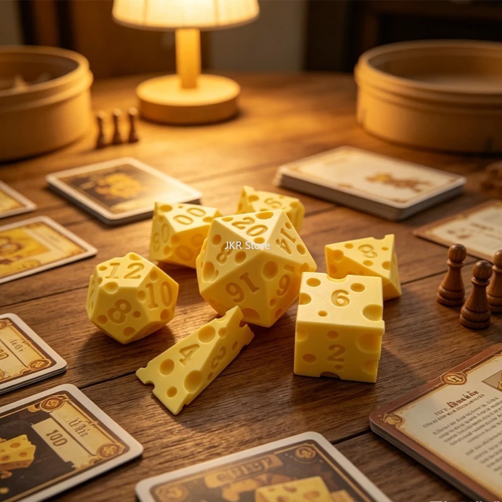Creative Irregular Cheese Dice - Board Game Organization 评论和价格