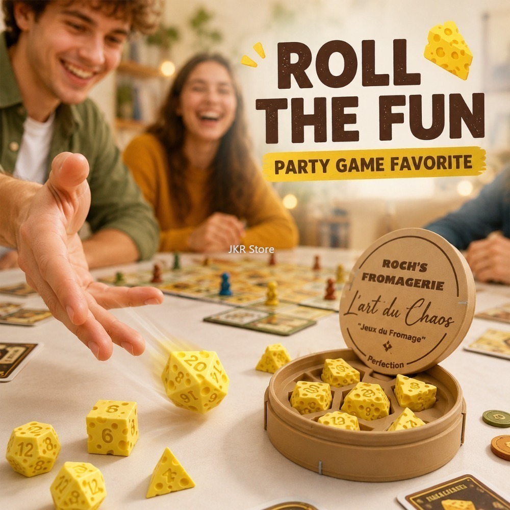 Creative Irregular Cheese Dice - Board Game Organization 评论和价格
