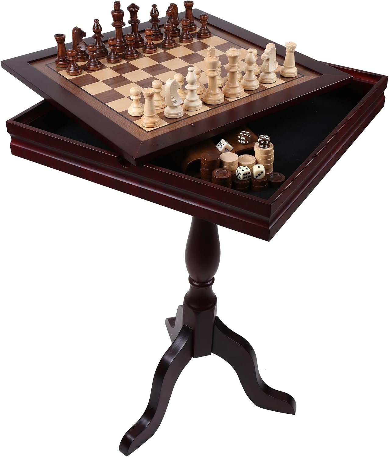 3-in-1 Chess Checkers Backgamm - Board Game Vault 评论和价格