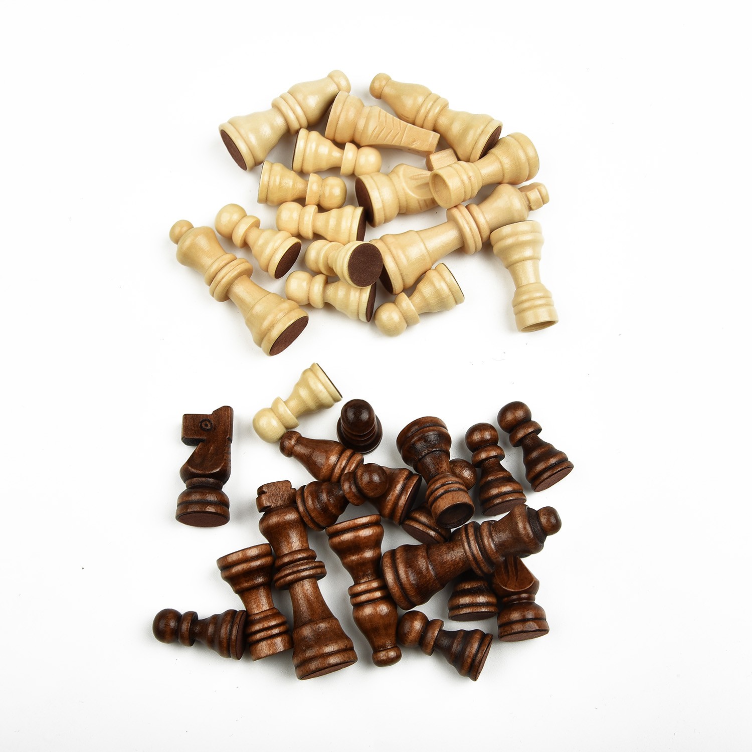 32pcs Wooden Chess Set with Ha - Chess Set Wooden 评论和价格