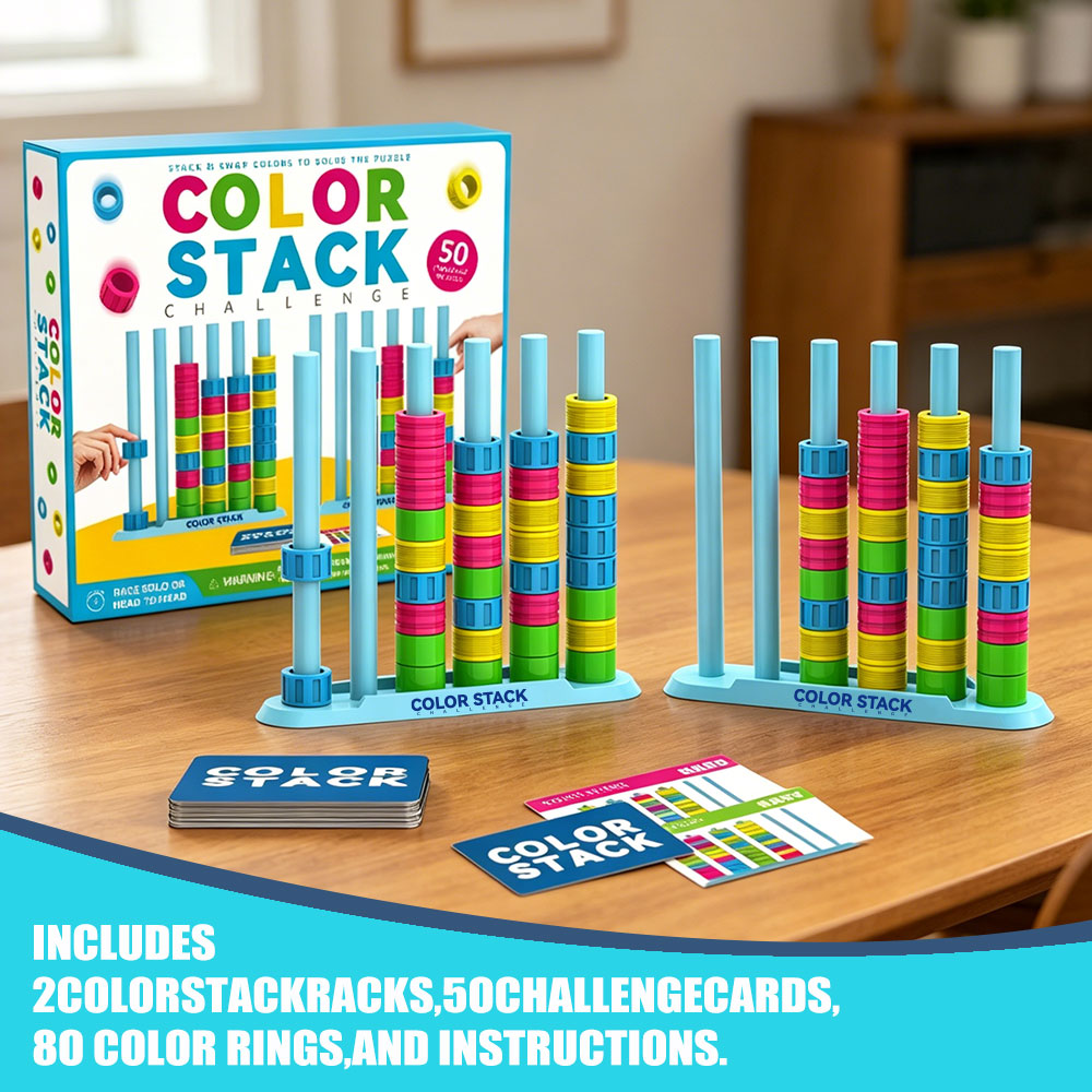 Color Stack Challenge A Fast-P - Board Game Quick 评论和价格