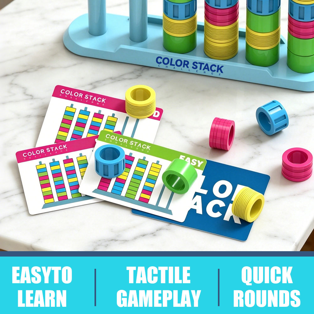 Color Stack Challenge A Fast-P - Board Game Quick 评论和价格