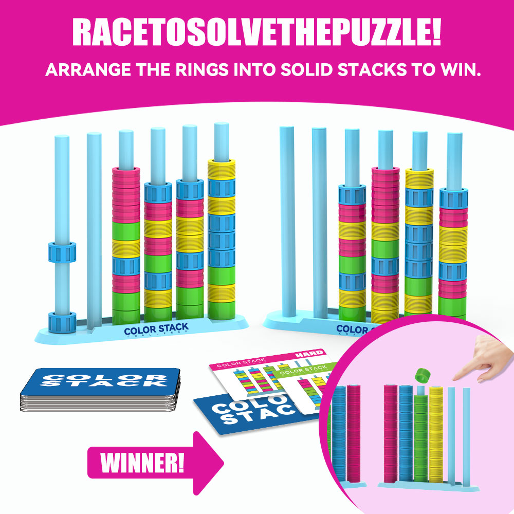 Color Stack Challenge A Fast-P - Board Game Quick 评论和价格