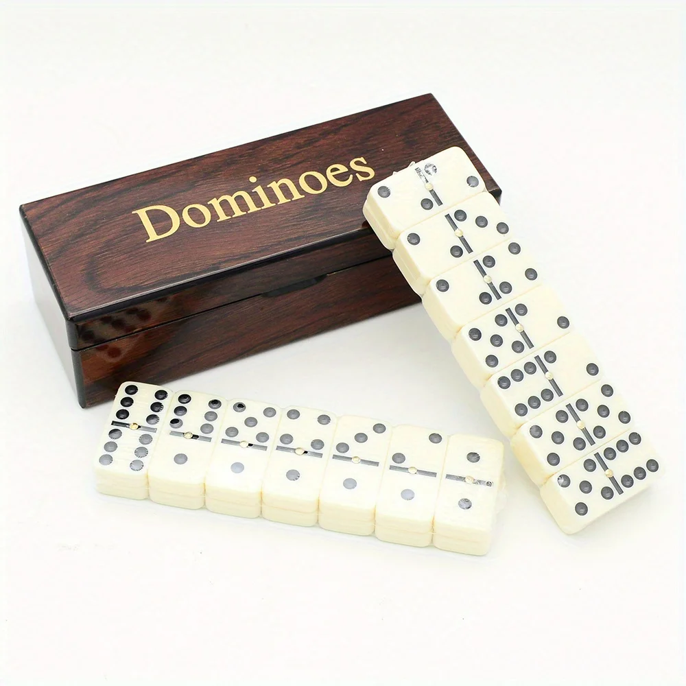 [Wooden Dominoes Game Set] 28p - Board Game Monopoli 评论和价格