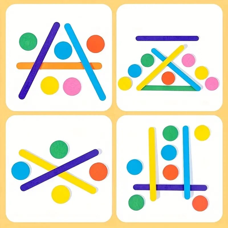 Kids Rainbow Stick Thinking Pu - Board Game Education 评论和价格