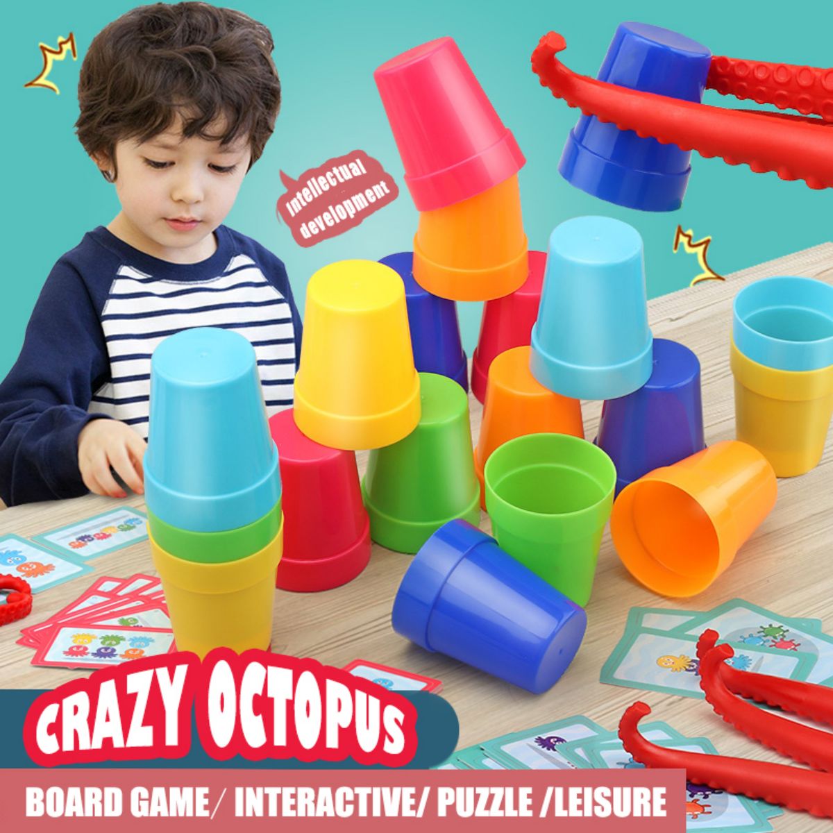 Crazy Octopus Parent-Child Int - Board Game Quick 评论和价格