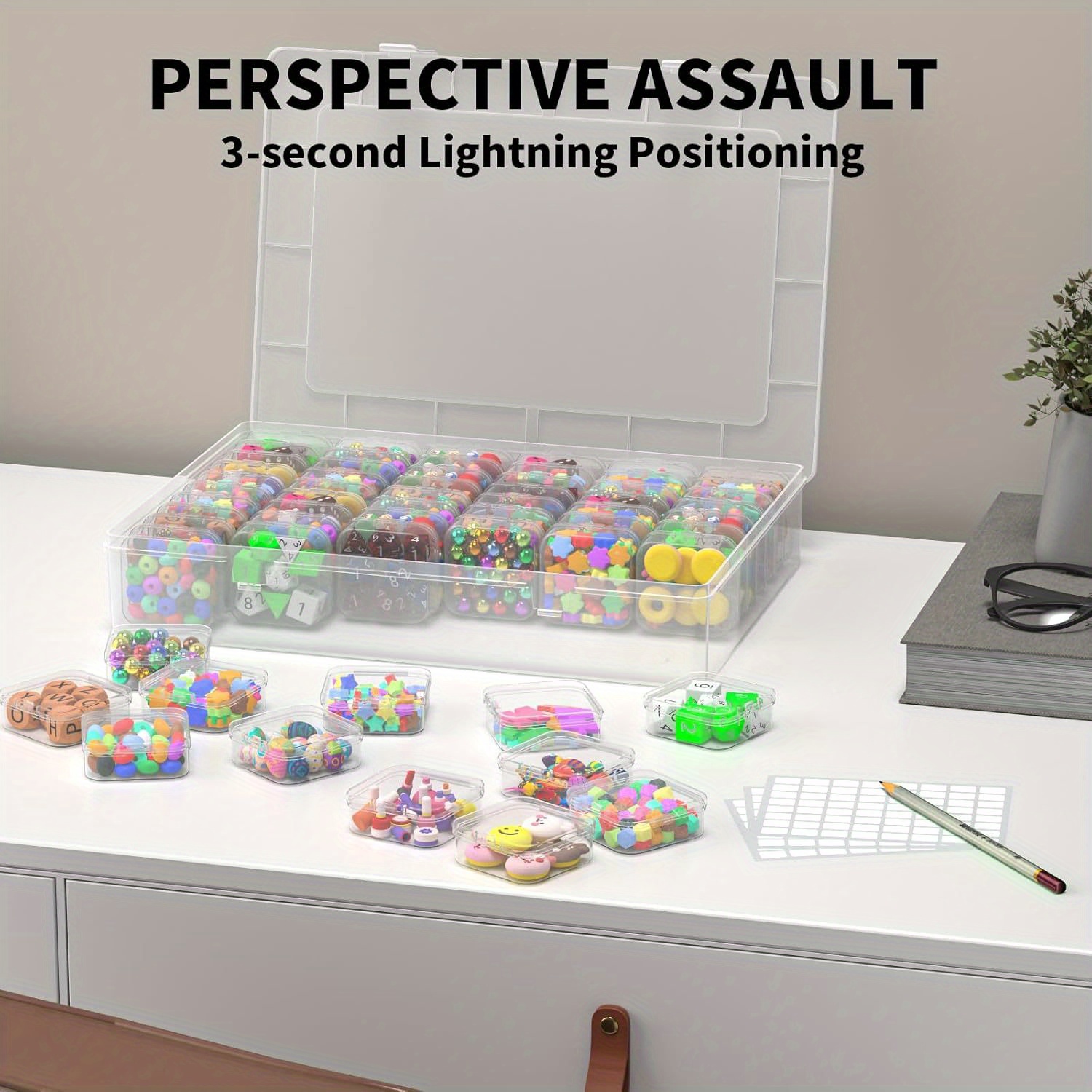 Bead Organizer Box,61pcs Bead  - Board Game Organization 评论和价格
