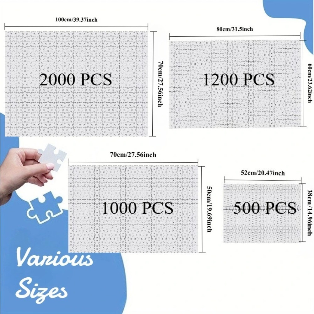 500/1000/1200/2000PCS Puzzles  - Jigsaw Puzzle Adult 评论和价格