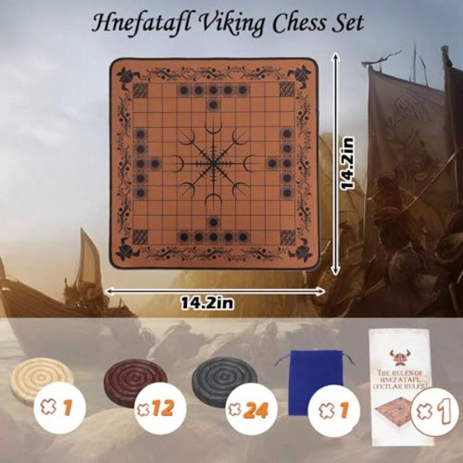 HNEFATAFL: Viking Chess Board  - Board Game Vikings 评论和价格