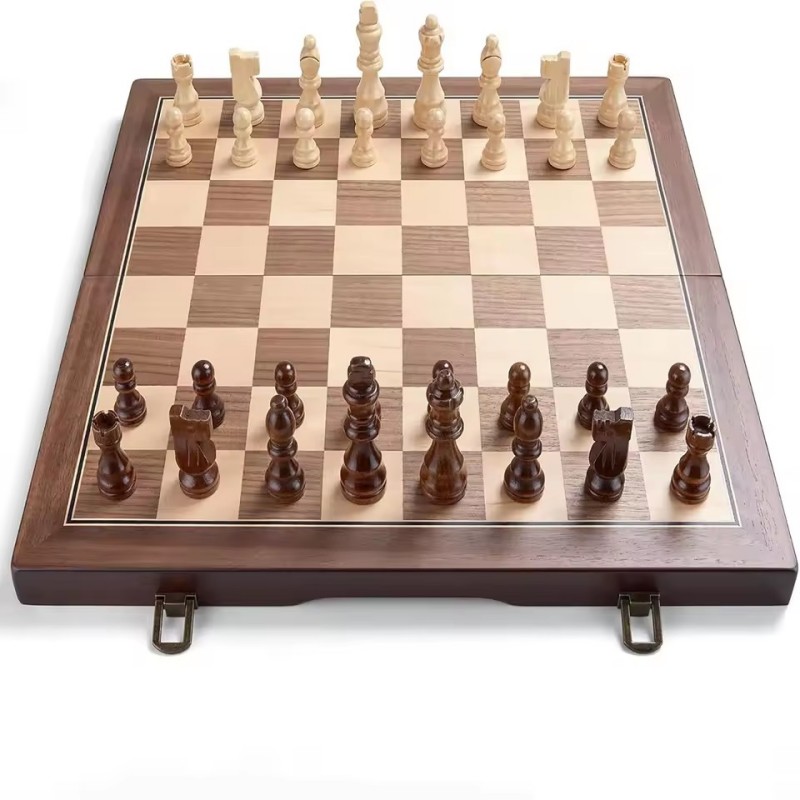 Wooden Magnetic Chess Set for  - Magnetic Travel Chess 评论和价格