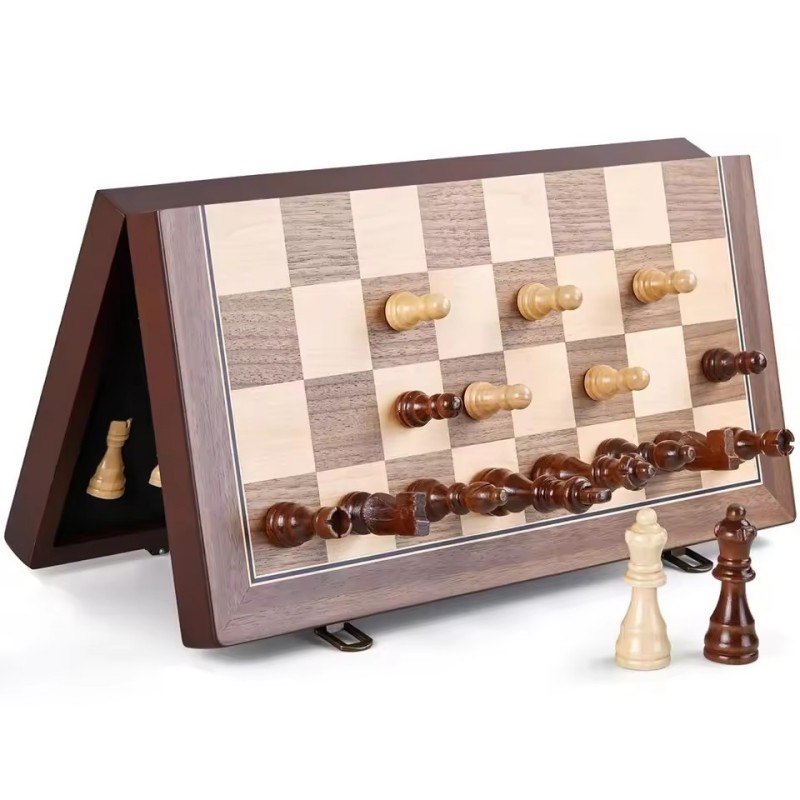 Wooden Magnetic Chess Set for  - Magnetic Travel Chess 评论和价格
