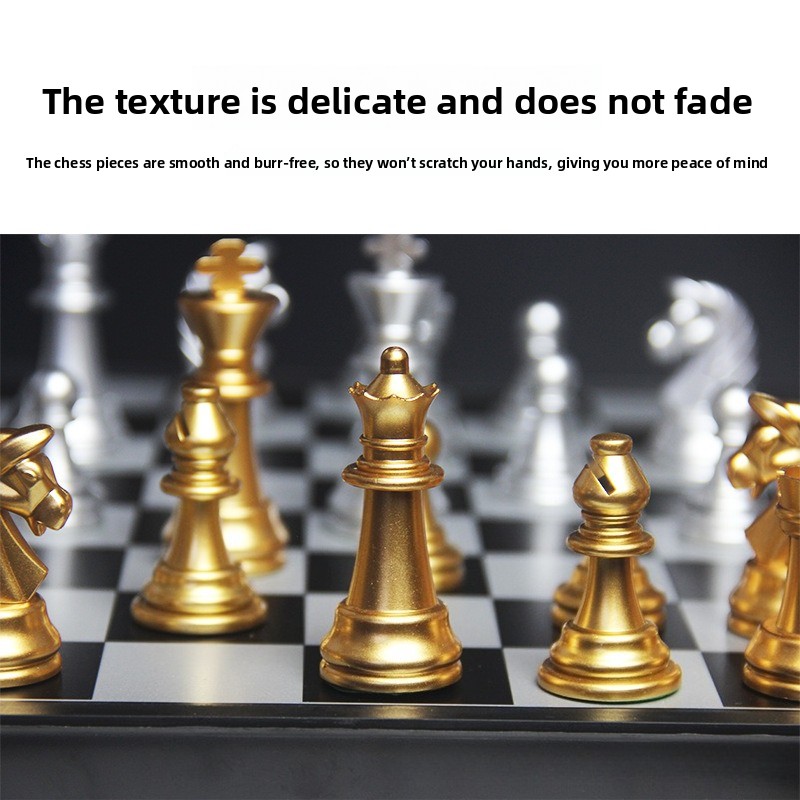 Magnetic Gold Silver Chess Set - Magnetic Travel Chess 评论和价格