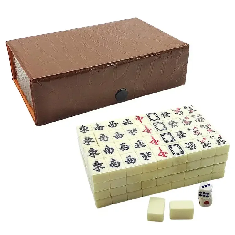 Chinese Mahjong Game Set 144 W - Board Game Mahjong 评论和价格