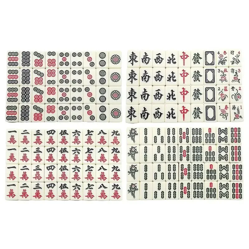 Chinese Mahjong Game Set 144 W - Board Game Mahjong 评论和价格