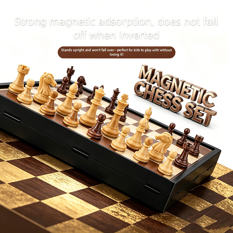 24CM Foldable Magnetic Chess G - Magnetic Travel Chess 评论和价格