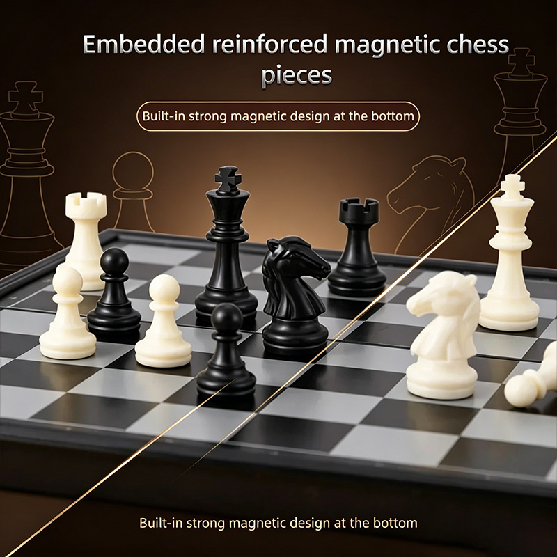 24CM Foldable Magnetic Chess G - Magnetic Travel Chess 评论和价格