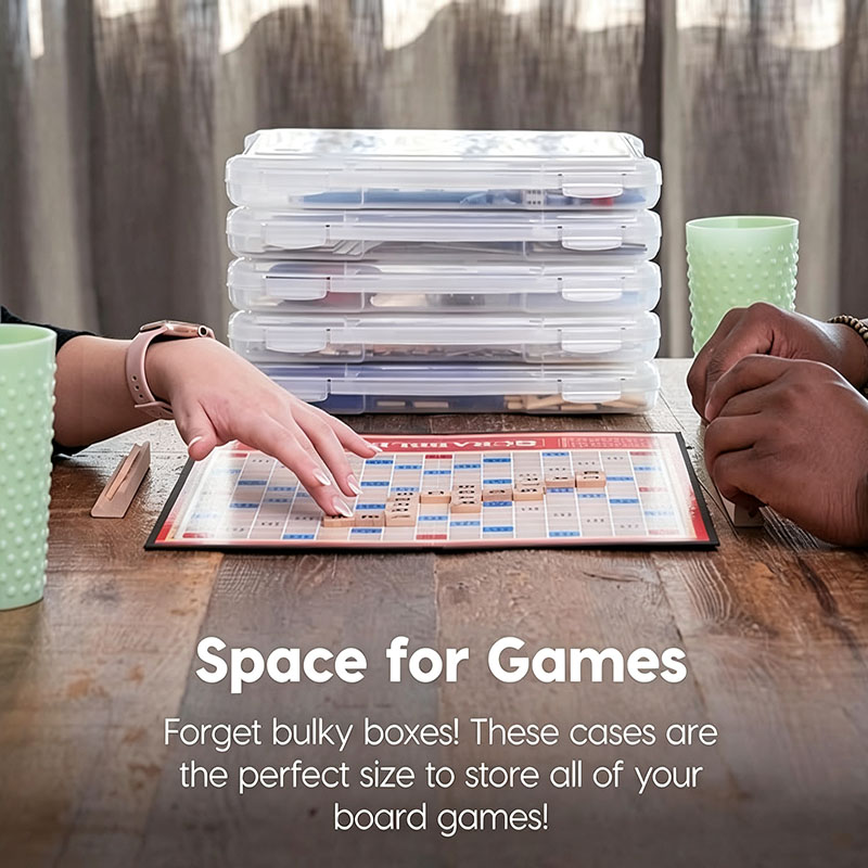 2 Pack Clear Slim Board Game S - Board Game Organization 评论和价格