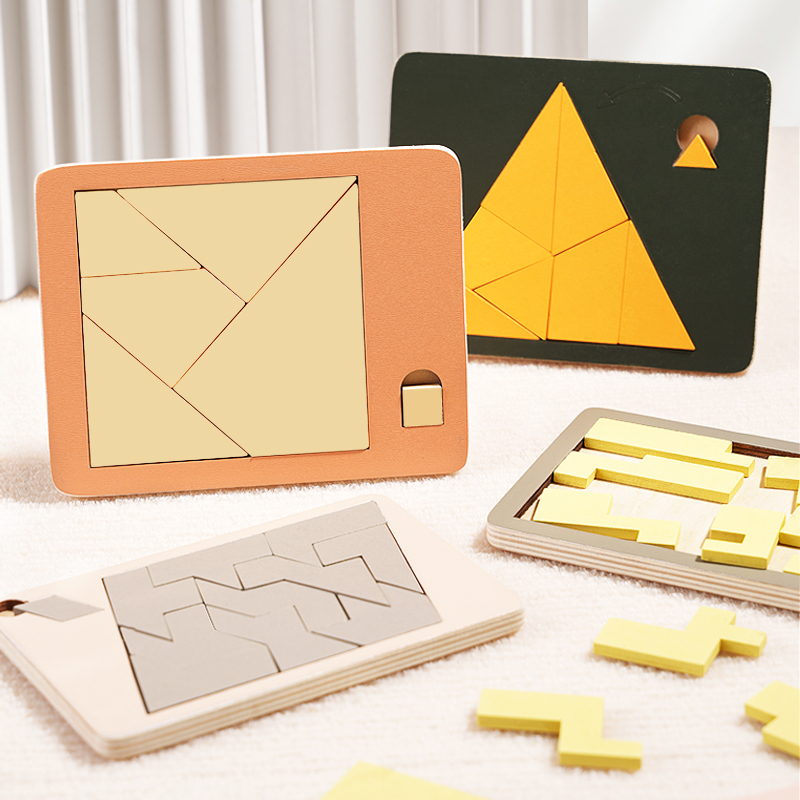 Wooden Geometric Puzzles Chall - Jigsaw Puzzle Adult 评论和价格
