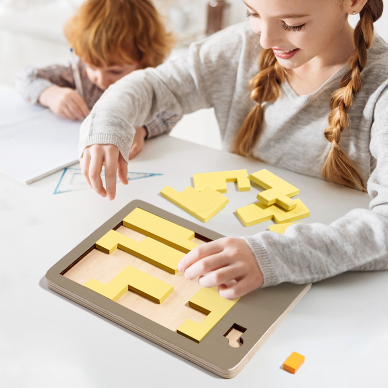 Wooden Geometric Puzzles Chall - Jigsaw Puzzle Adult 评论和价格