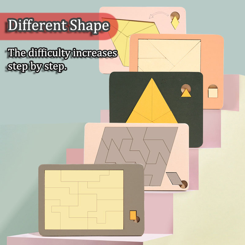 Wooden Geometric Puzzles Chall - Jigsaw Puzzle Adult 评论和价格